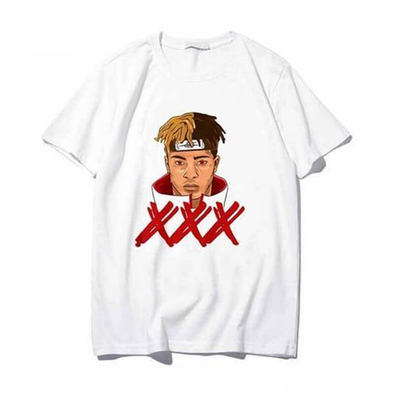 Xxx Cartoon Printed Xxxtentacion Striped Shirt | Xxxtentacion Shop